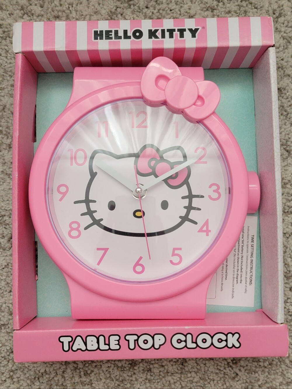 Hello Kitty Table Top Clock